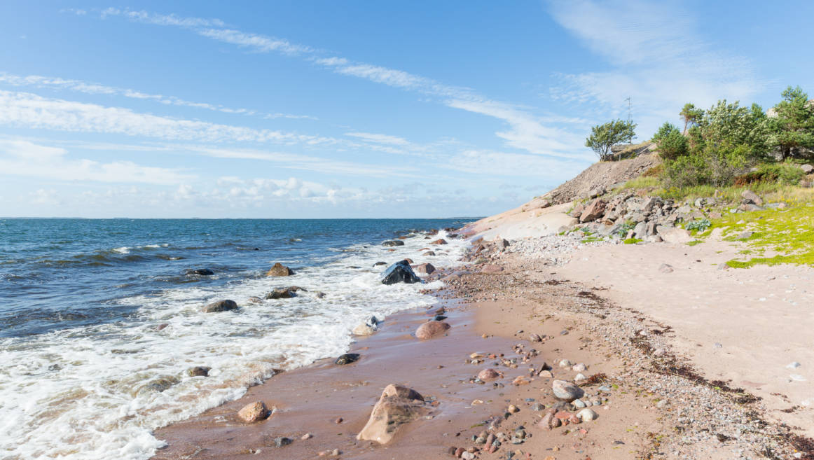 Örö havsstrand sommar.