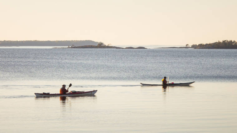 Paddling i Högsåra.