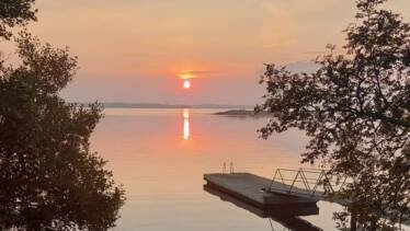 Sunset from the sauna porch on Örö Island