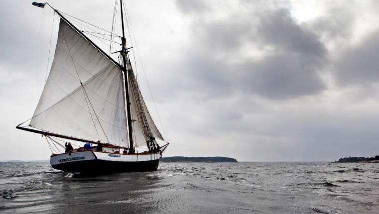 Yacht Eugenia sailing in the Archipelago
